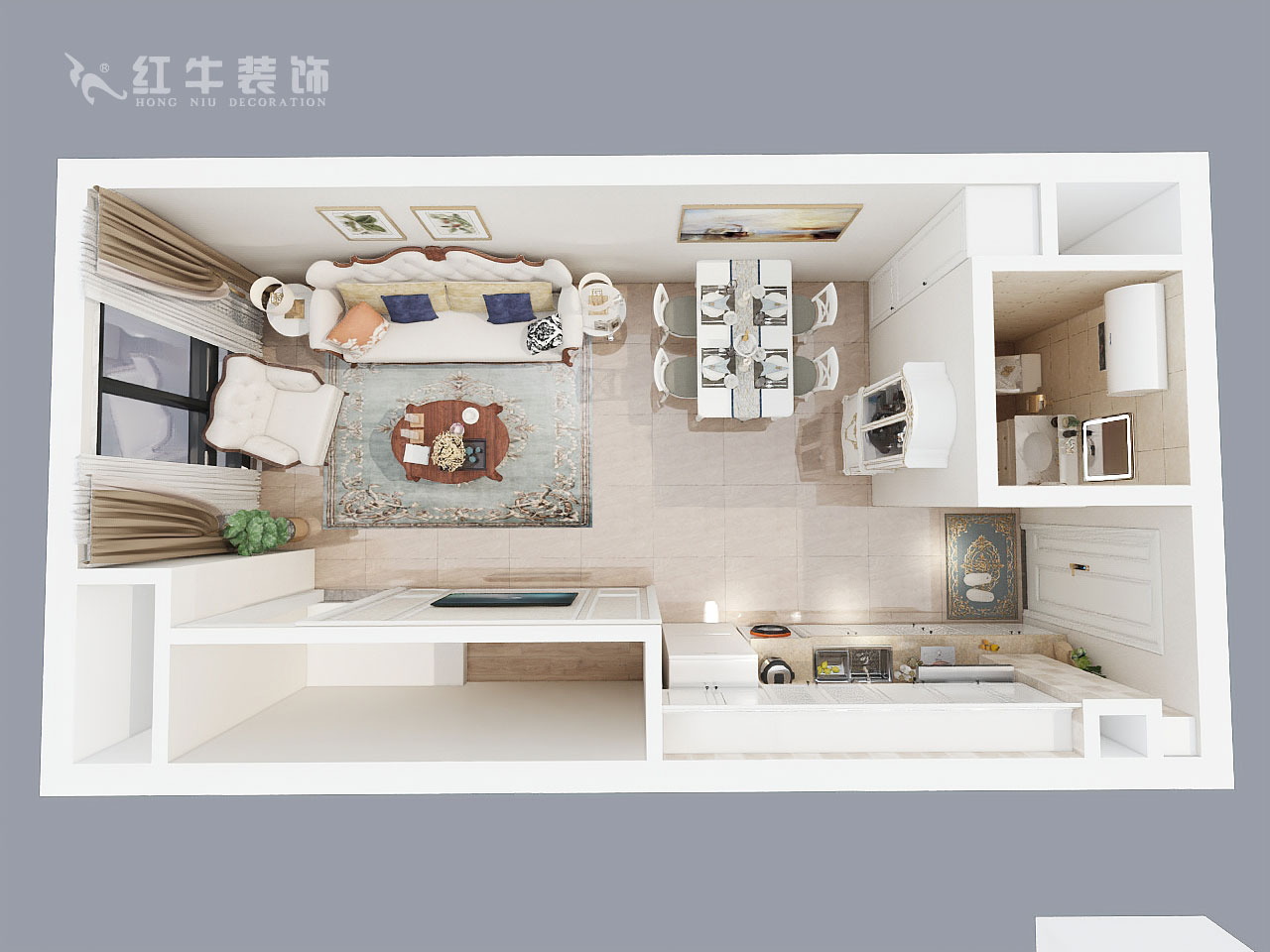 郭志成_悦享家北楼710-90㎡-简欧风格_一楼鸟瞰图+logo